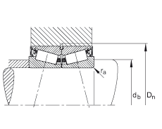 圓錐滾子軸承 JK0S050, 整體圓錐滾子軸承，單側(cè)唇密封，直徑系列 0