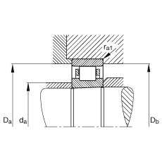 圓柱滾子軸承 N1019-K-M1-SP, 浮動軸承，帶錐孔，錐度 1:12，可分離，帶保持架，減少的徑向內(nèi)部游隙，加嚴(yán)公差