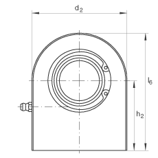液壓桿端軸承 GF20-DO, 根據(jù) DIN ISO 12 240-4 標(biāo)準(zhǔn)，帶焊接面，需維護(hù)